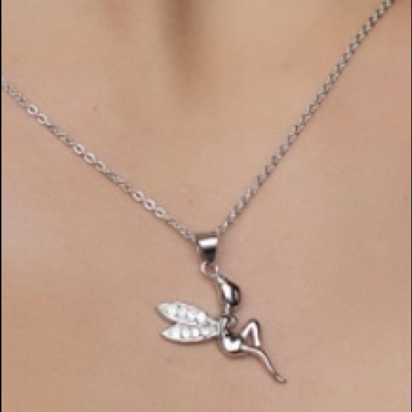 NIB 925 SterlingSilver Fairy Wing Pendant 💜💗💜 - Picture 3 of 14